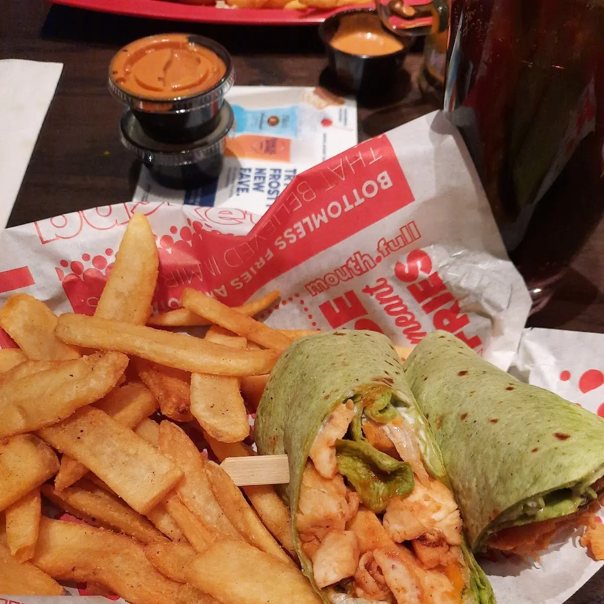 Whiskey River BBQ Chicken Wrap