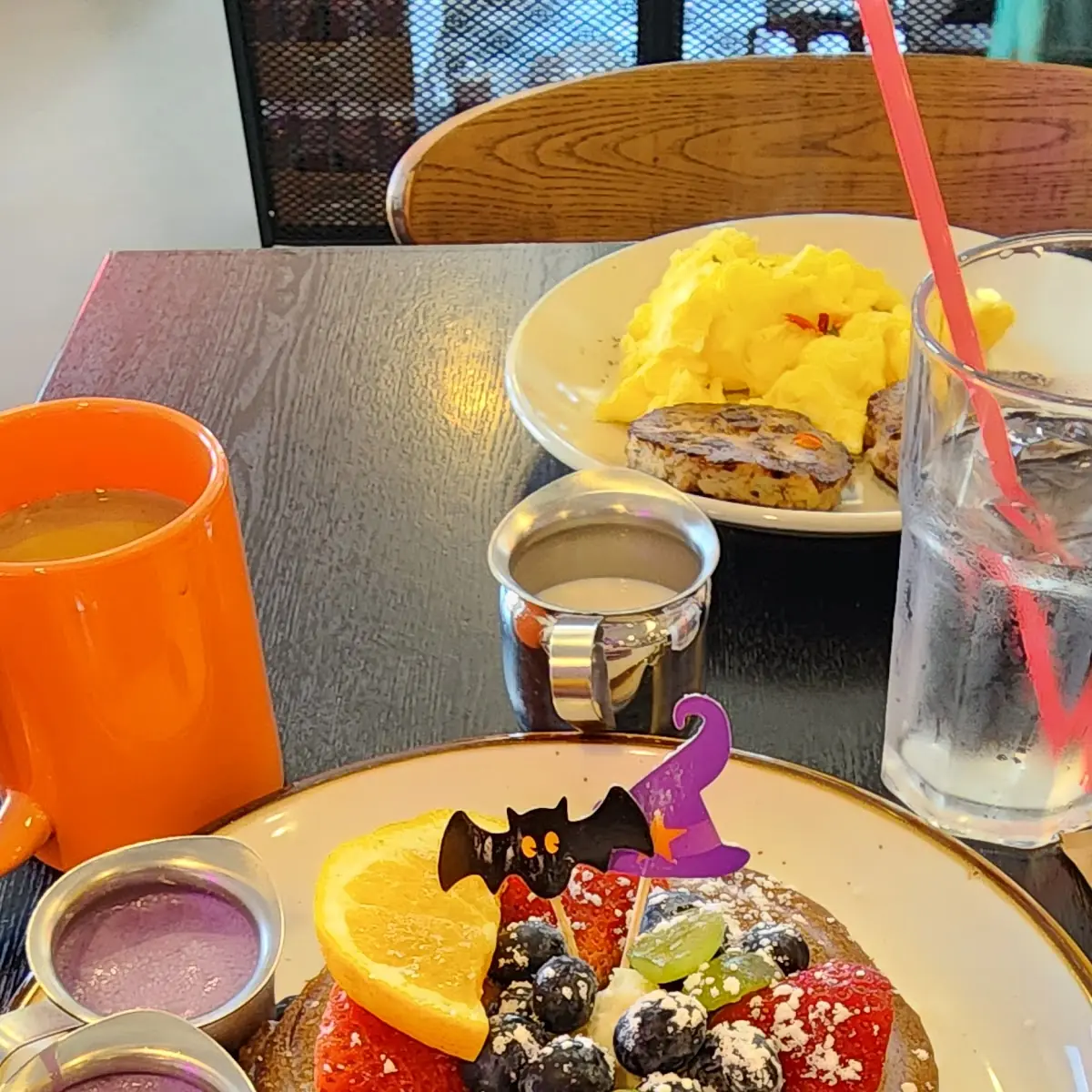 Ube Pancake Breakfast