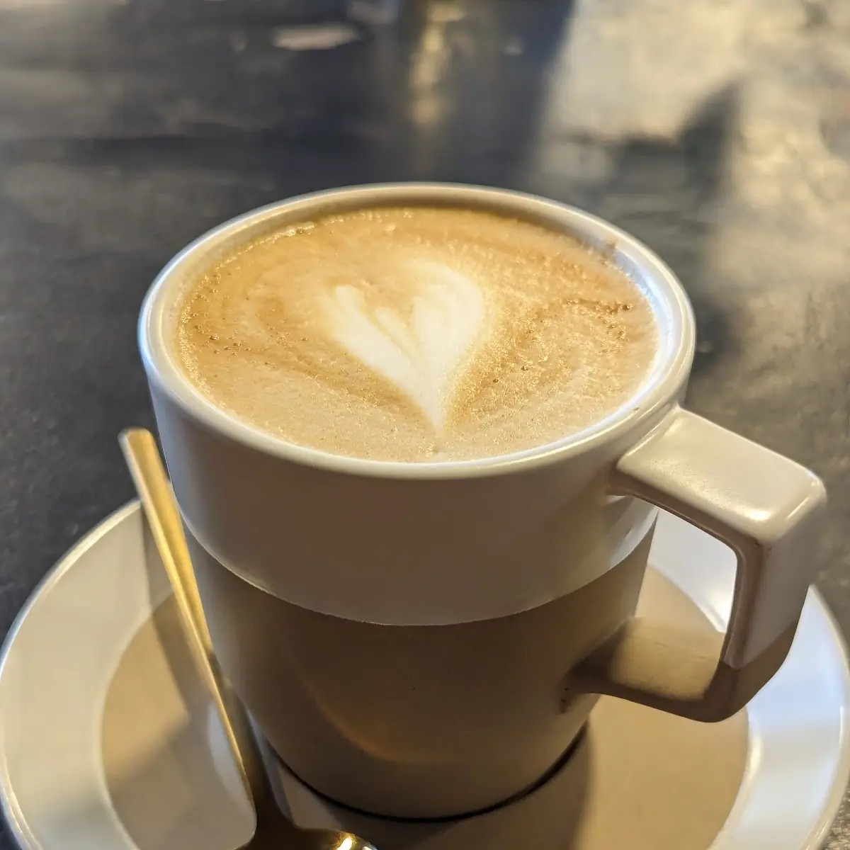 Hot Latte with House Made Syrup