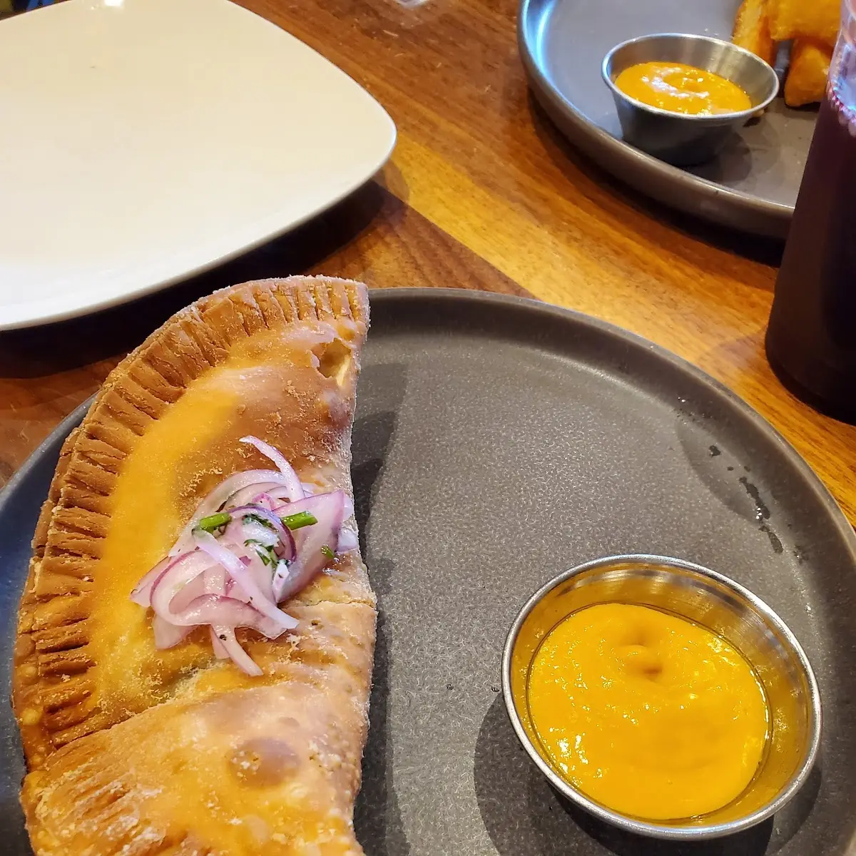 Fried Empanada with Dipping Sauce