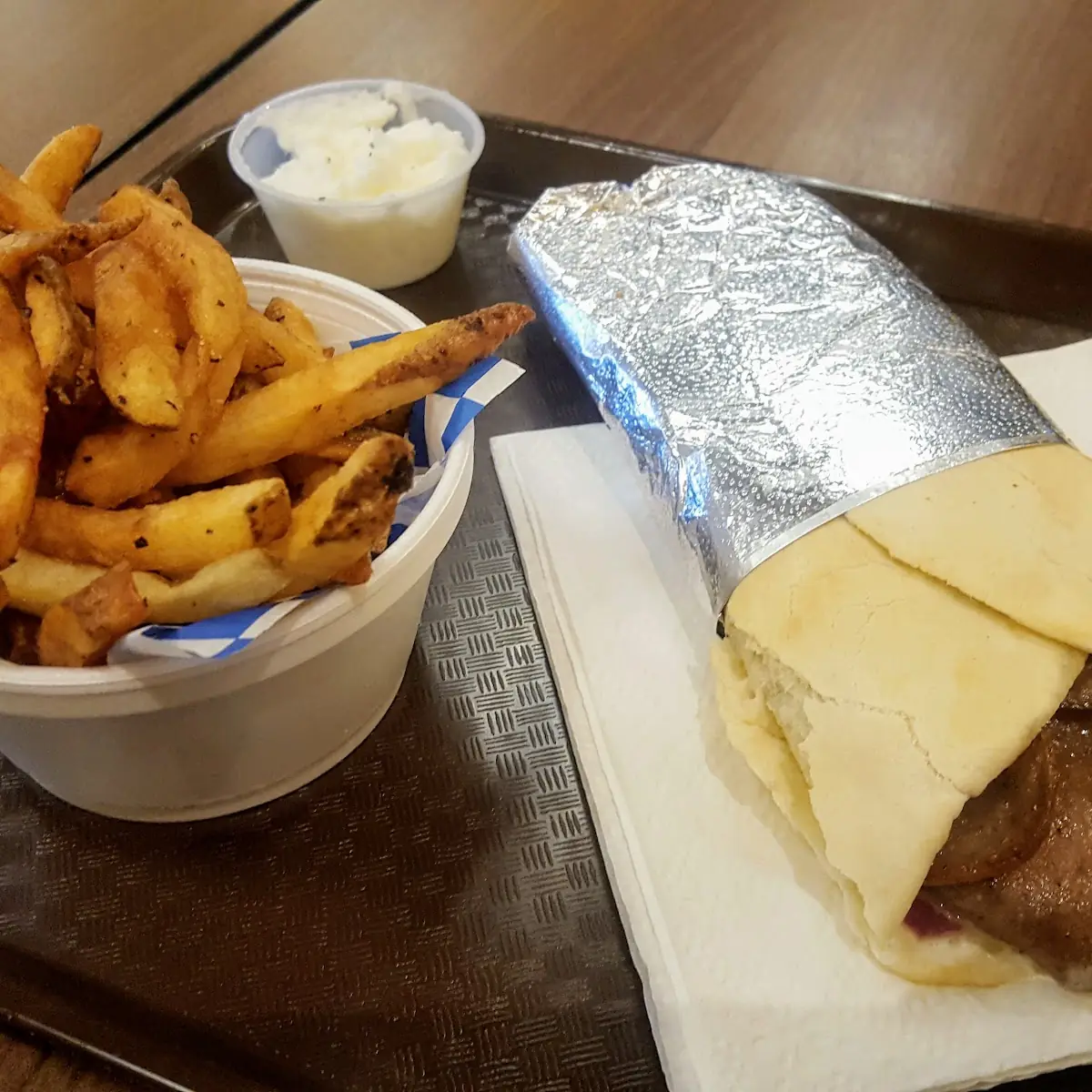 Lamb Gyro with Fries