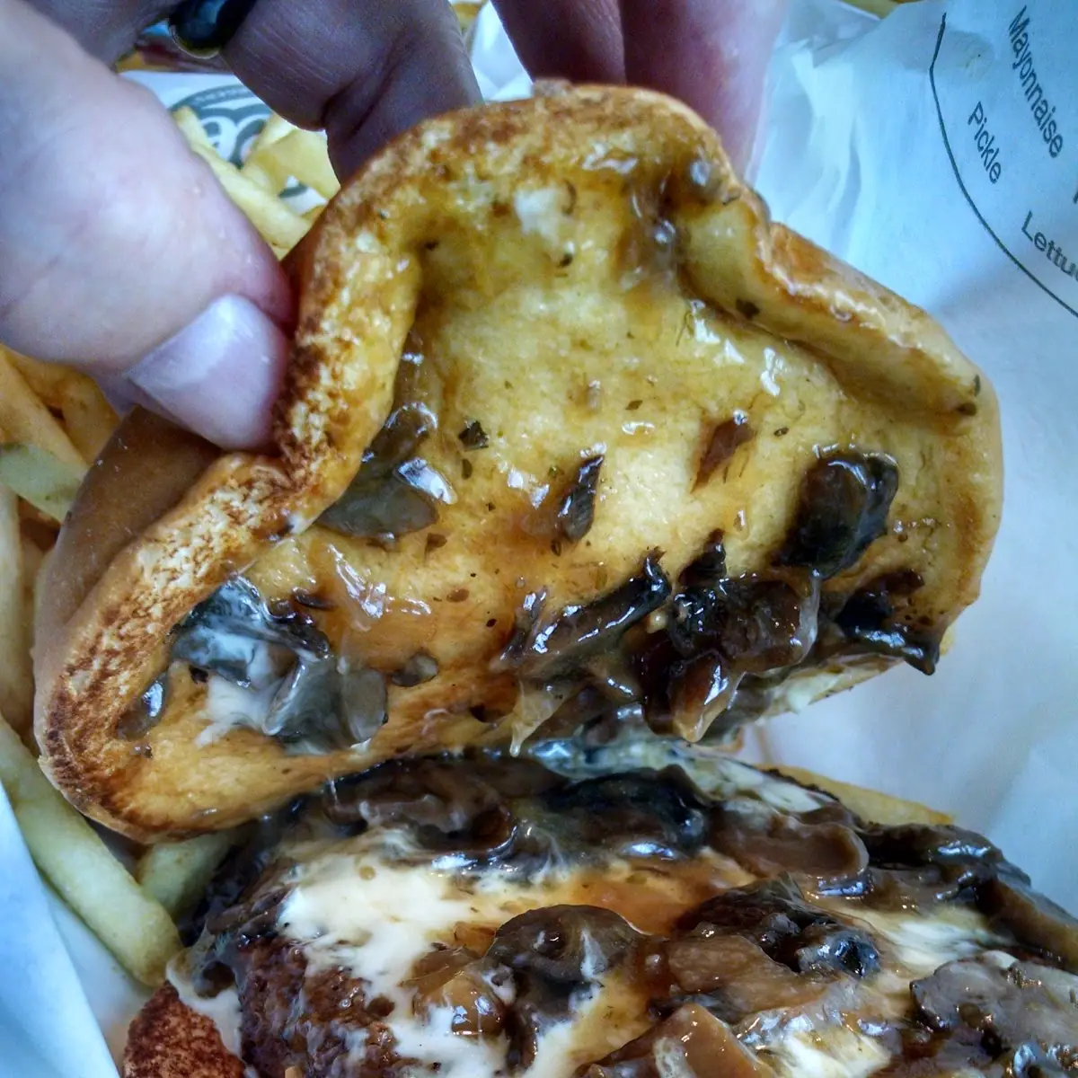 Mushroom Swiss Burger