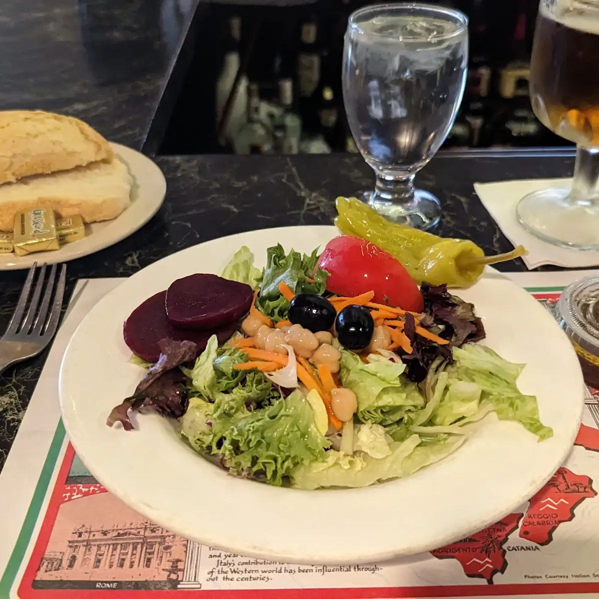 Salad with Italian Dressing
