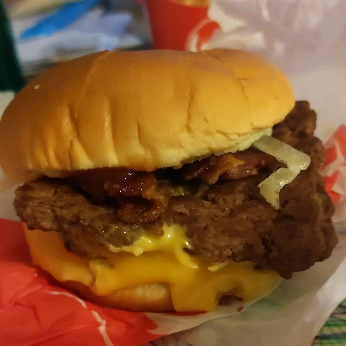 5 Bacon Double Cheeseburger Combo Sandwich