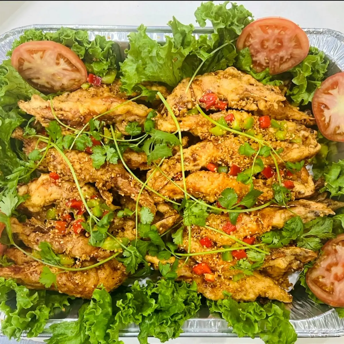 Tôm Chiên Bột Deep-Fried Shrimp