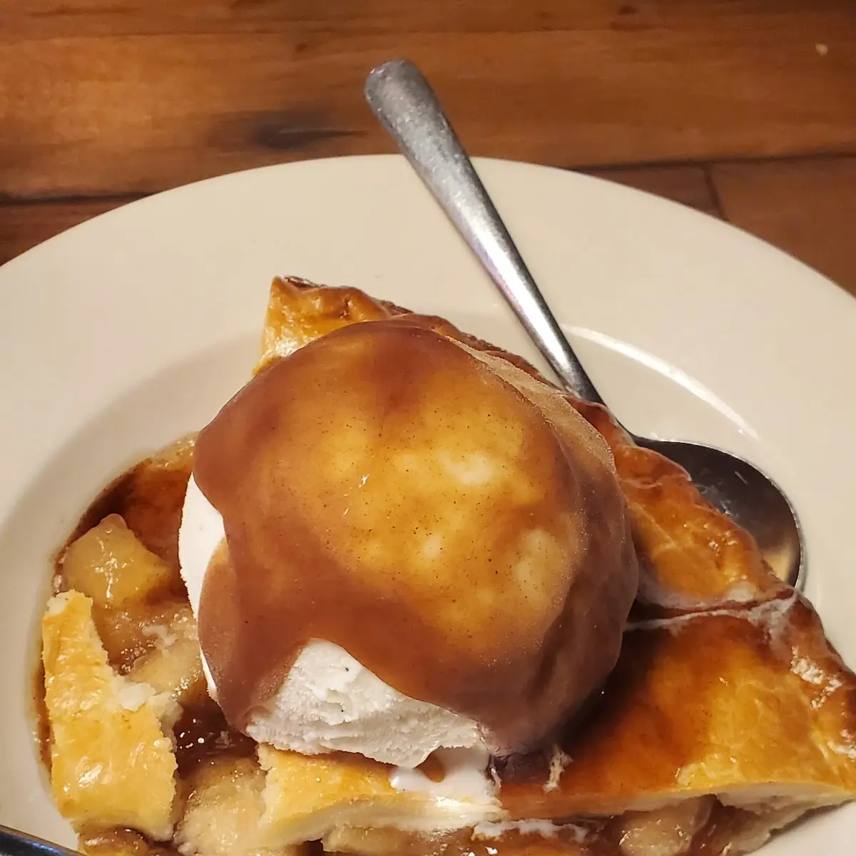 Apple Pie with Vanilla Ice Cream