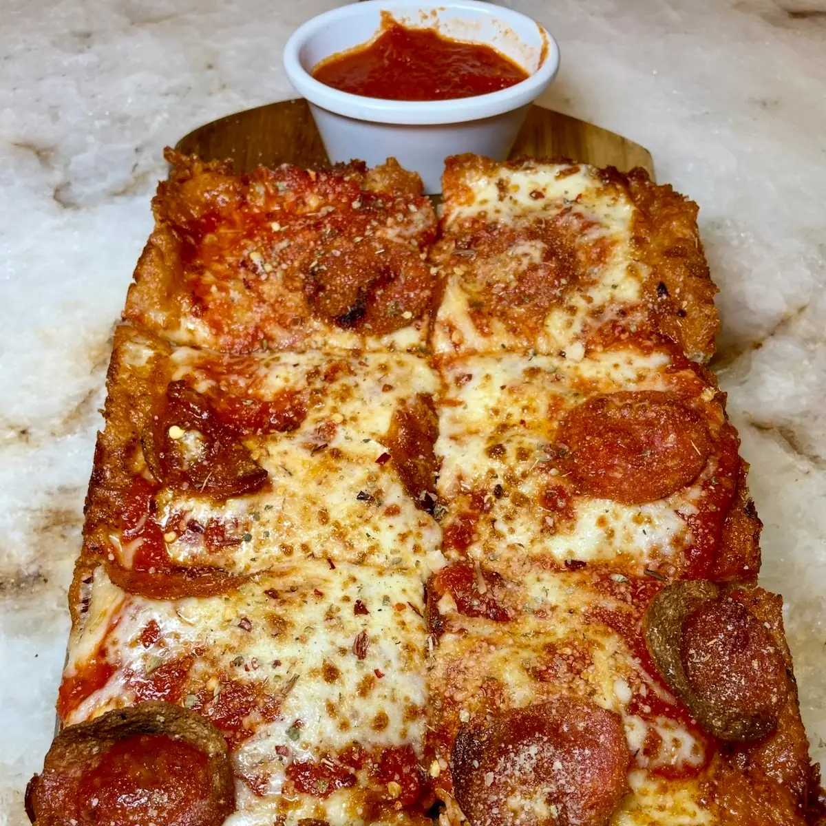 Detroit Style Pizza