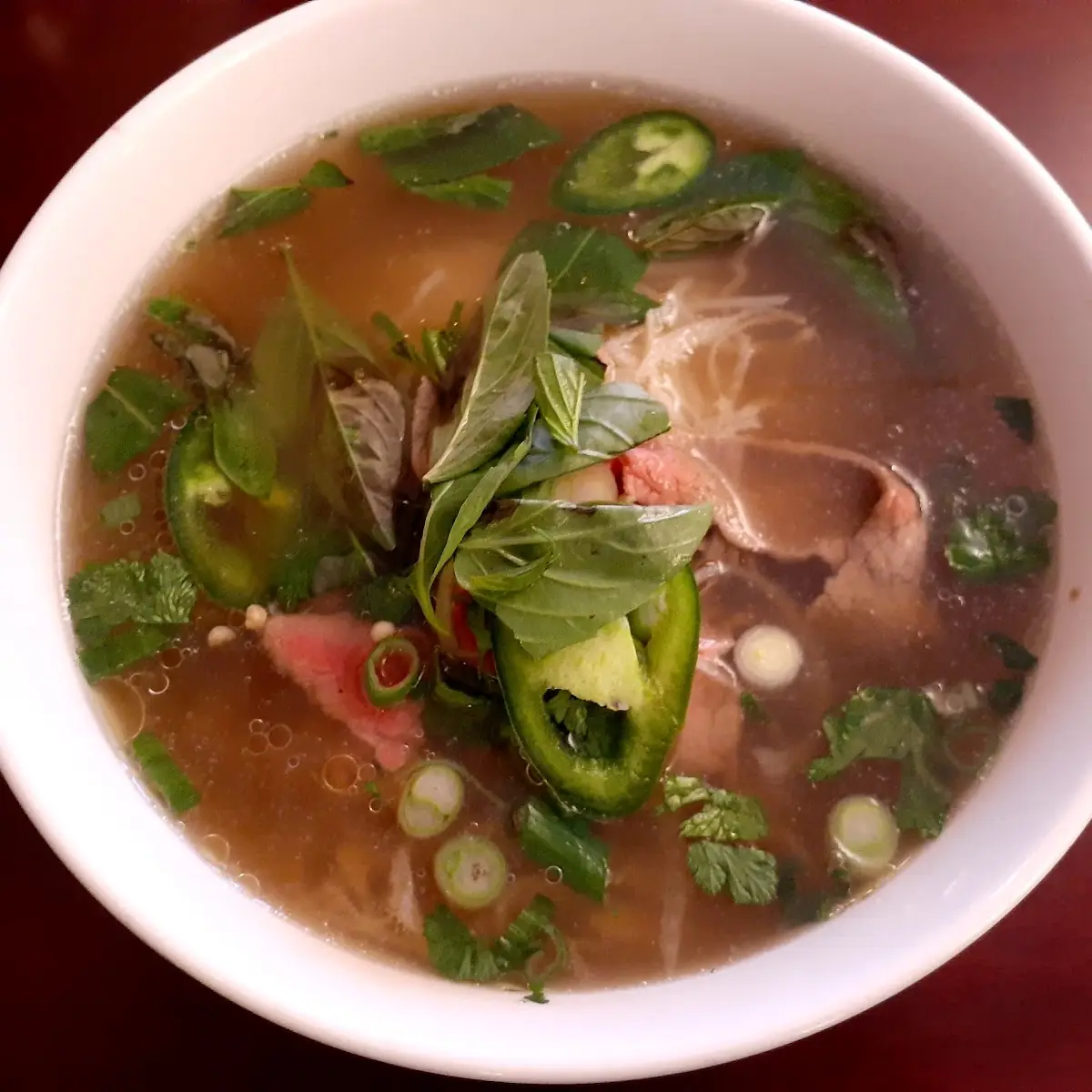 Beef Pho with Fresh Herbs