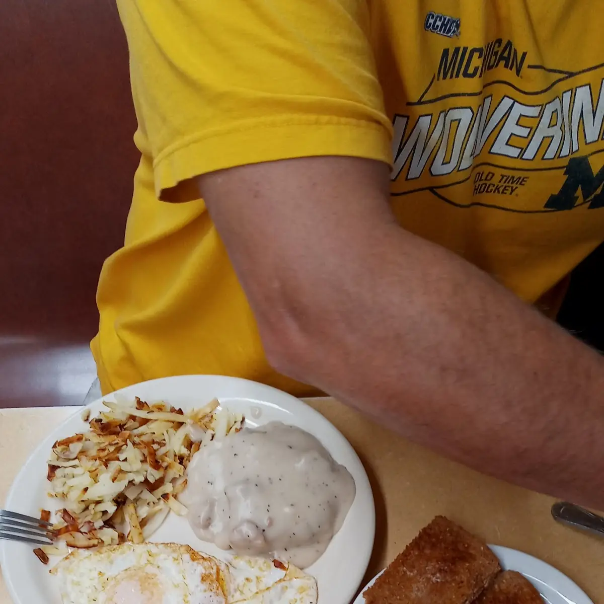 Country Fried Steak and Eggs
