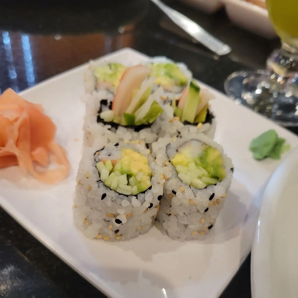 Soup and California Roll