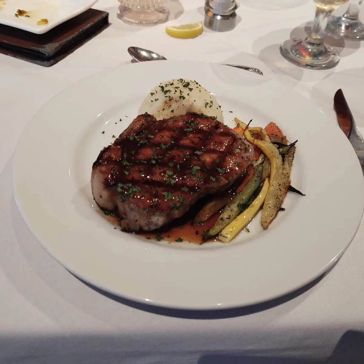 Bourbon Glazed Pork Chop