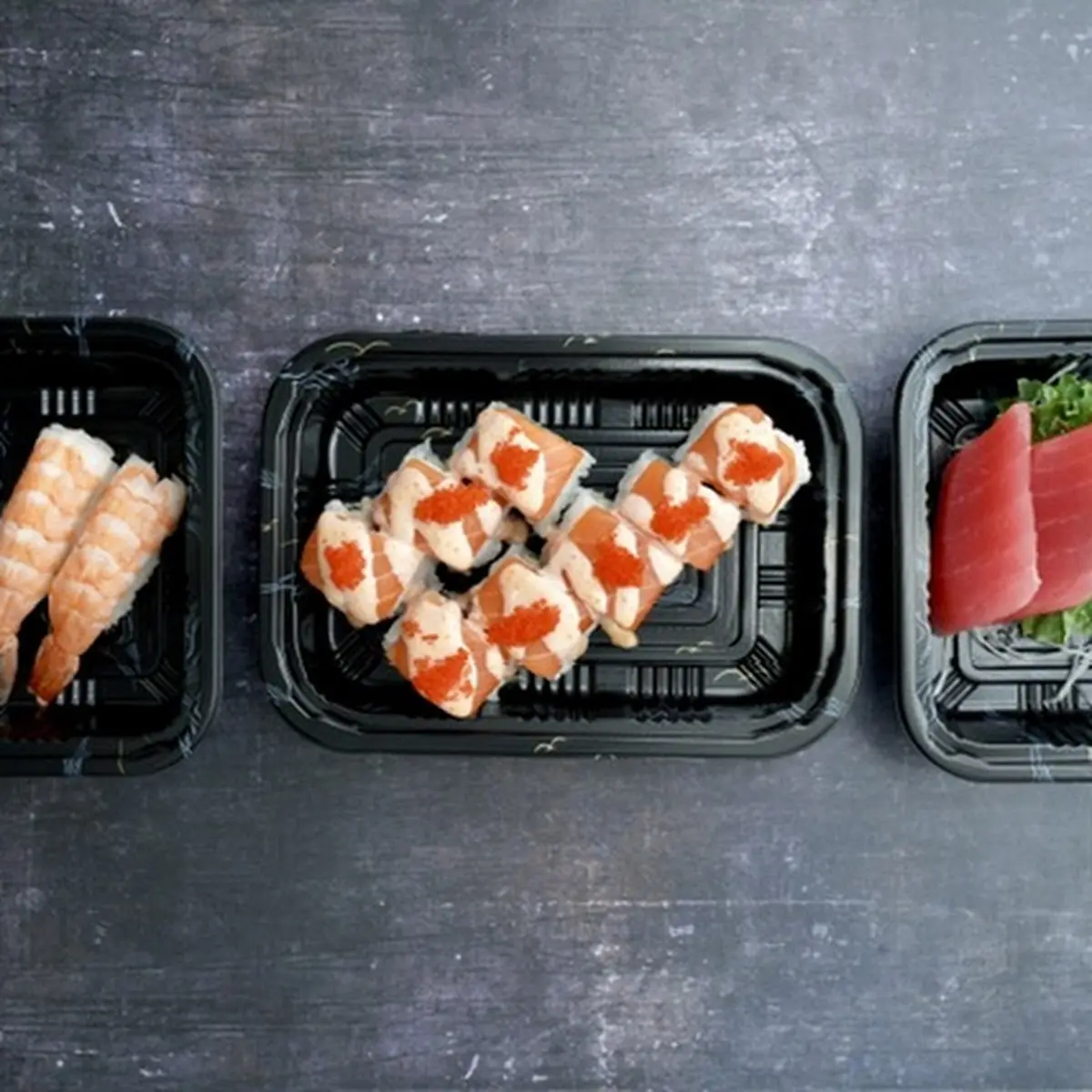 EBI Sushi Fire Cracker Roll Tuna Sashimi