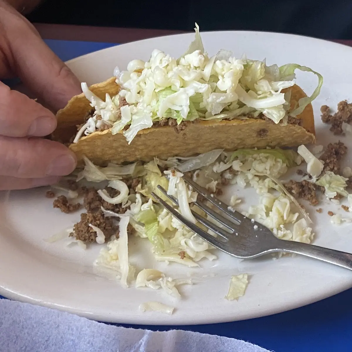 Hard Shell Taco with Loaded Cheese