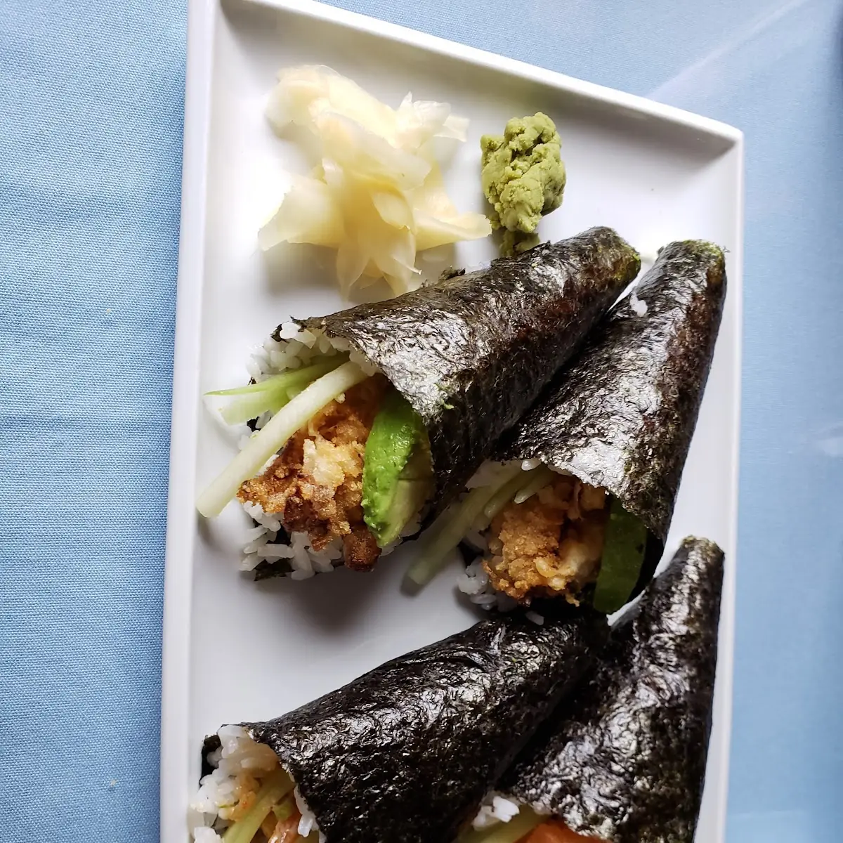 Soft Shell Crab Roll & Spicy Salmon Roll