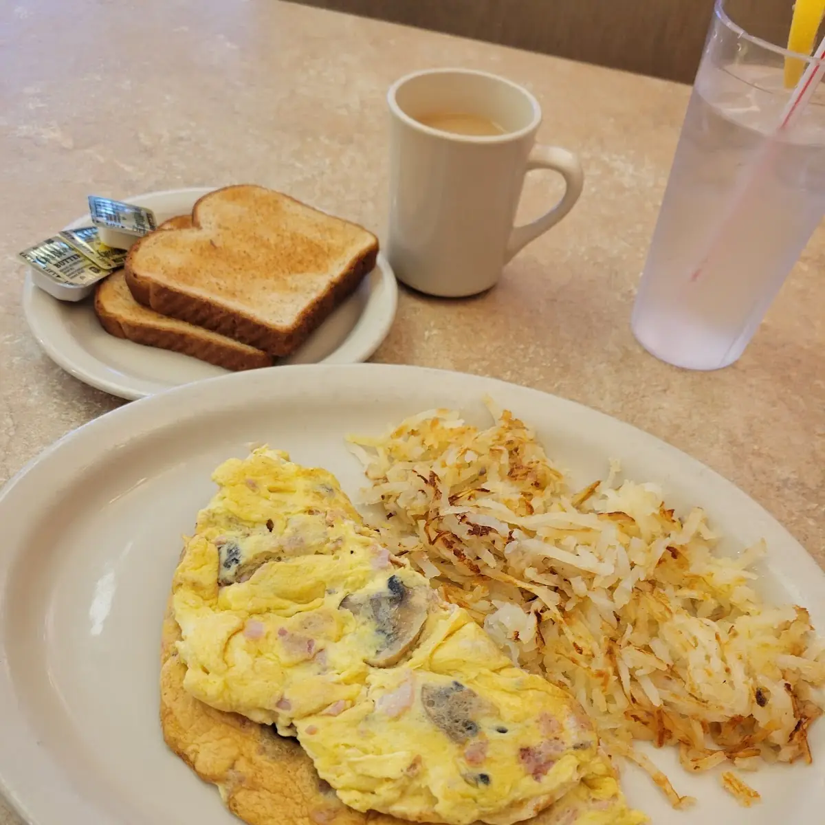 Spinach and Mushroom Omelette