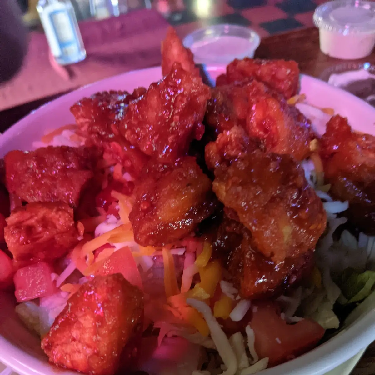 Fried Buffalo Chicken Salad
