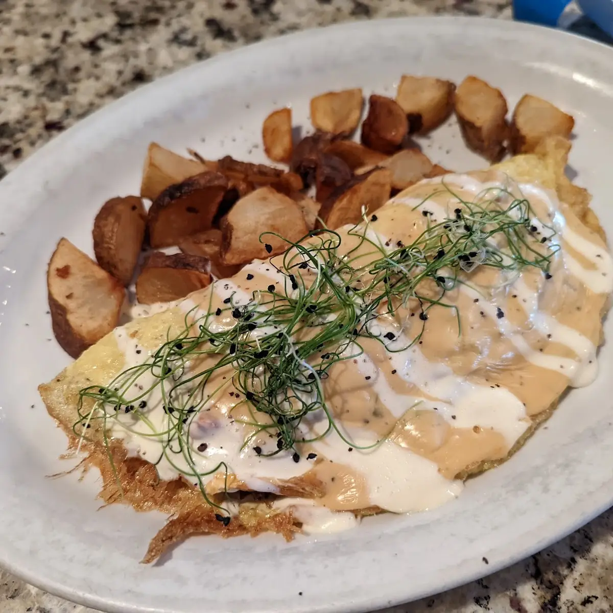 V-Stacked Wild Mushroom Enchiladas