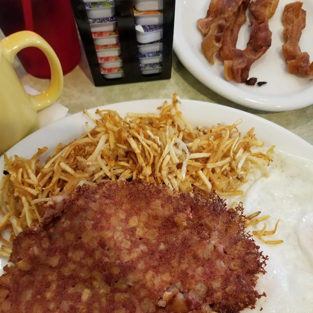 Corned Beef Hash Chicken Fried Steak