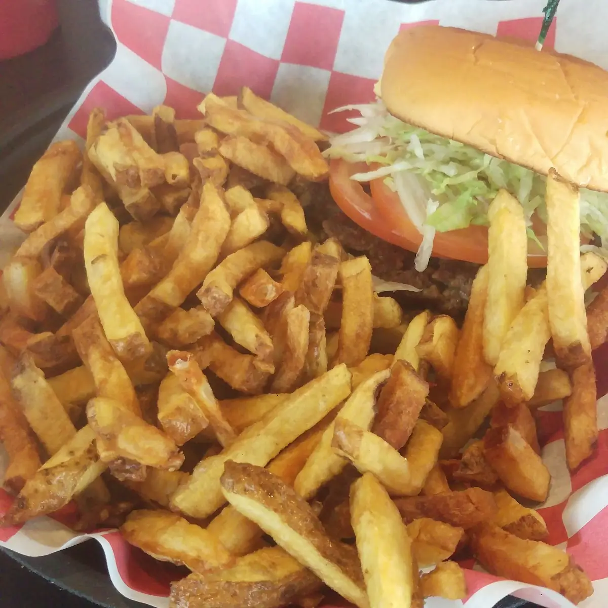 Plain Jane Burger and Fries