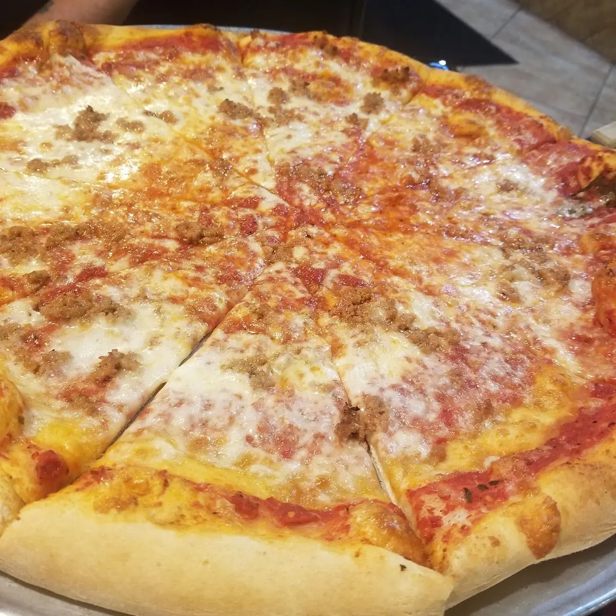 Cheese Sausage Pizza