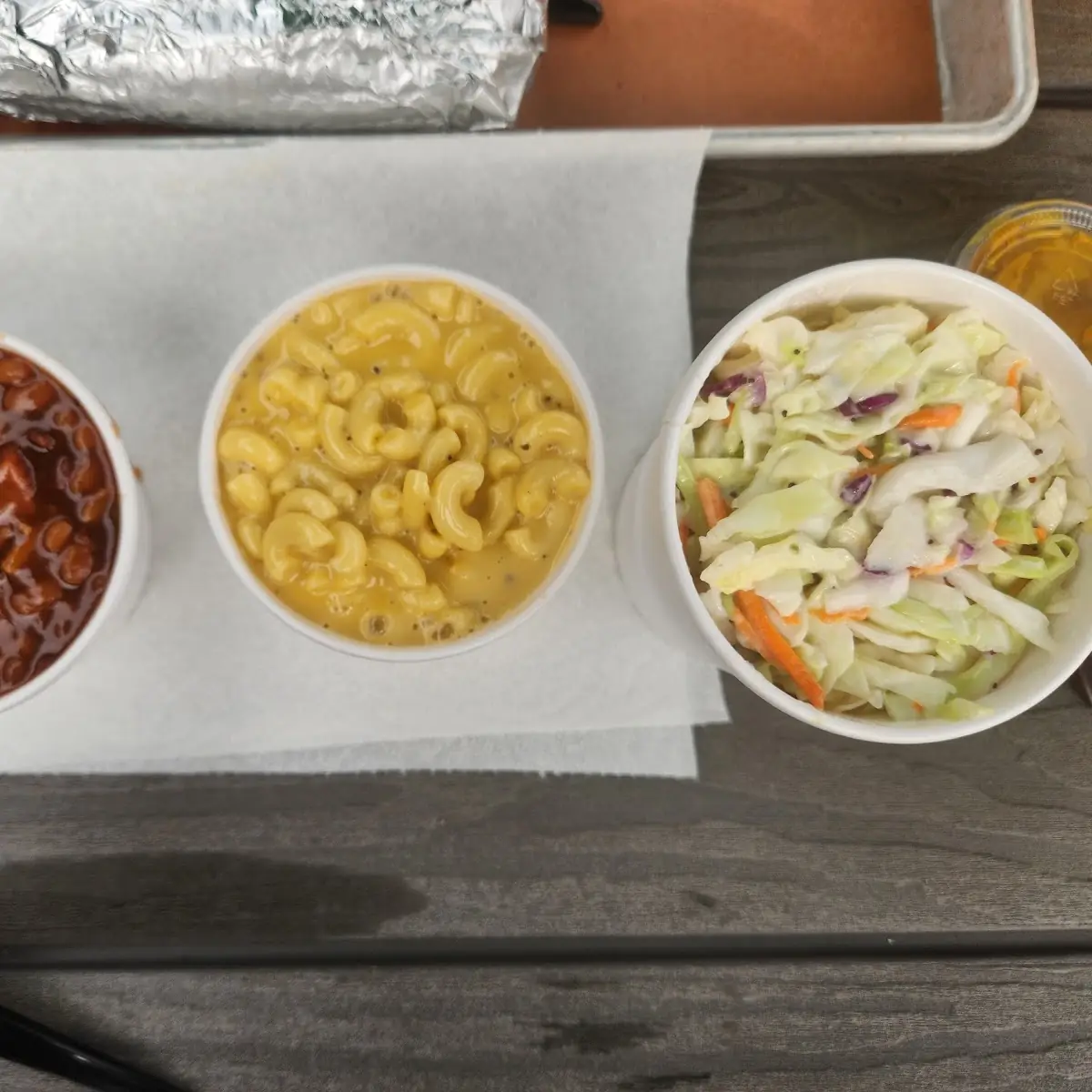 Beans Mac&Cheese Coleslaw