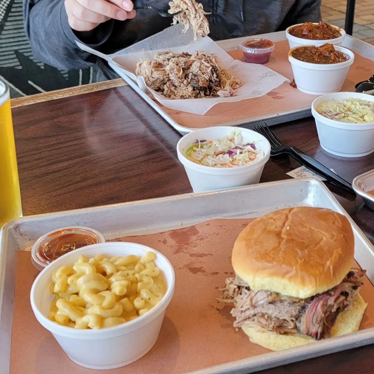Pulled Pork BBQ Brisket Plate