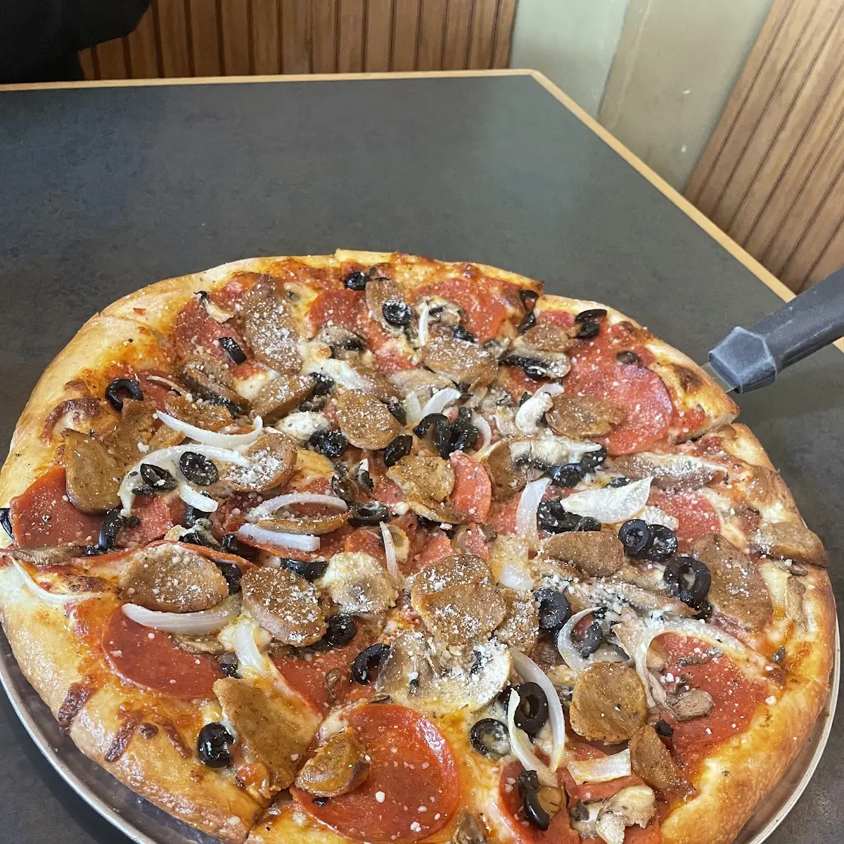 Specialty Pizza with Added Pepperoni