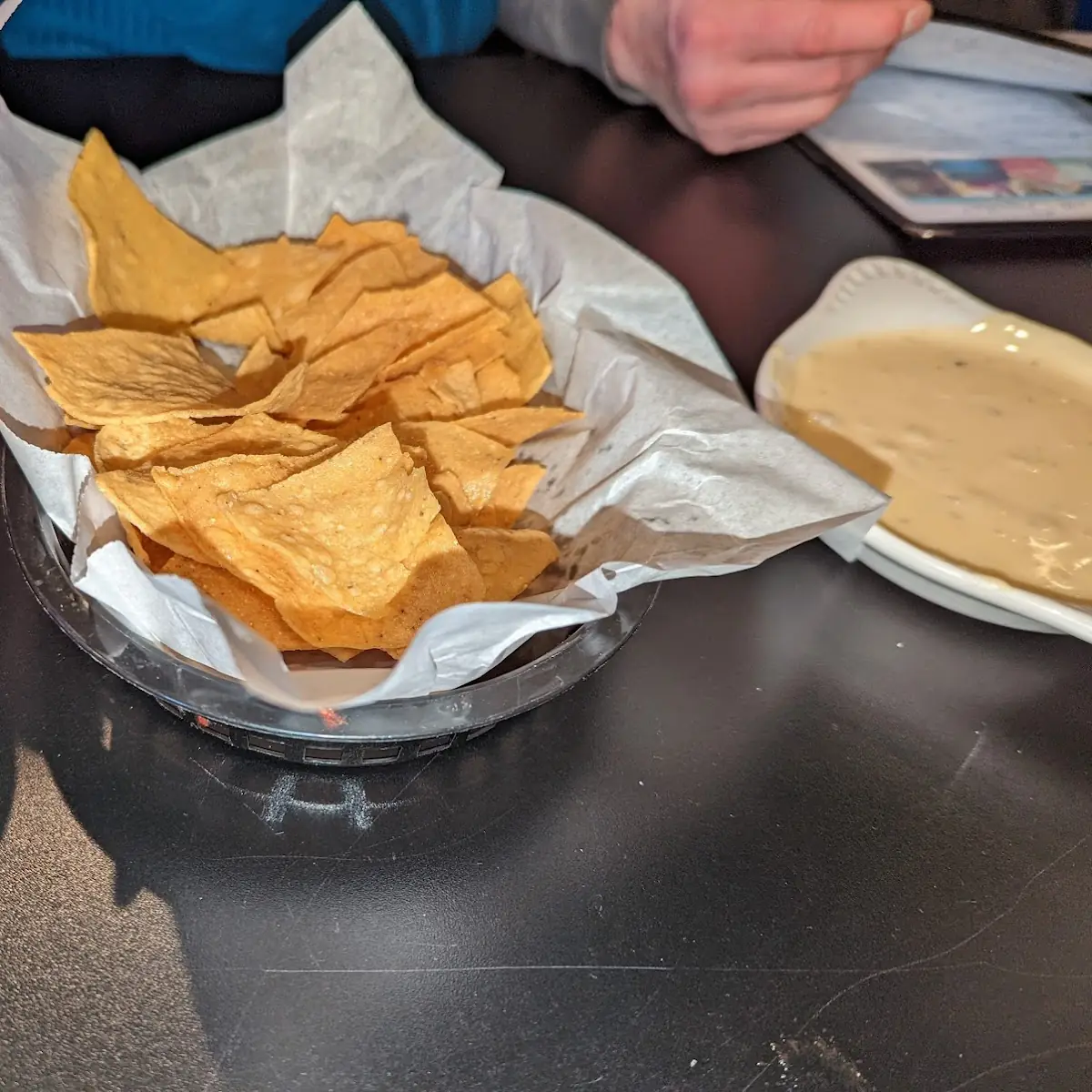 Chips Salsa and Queso