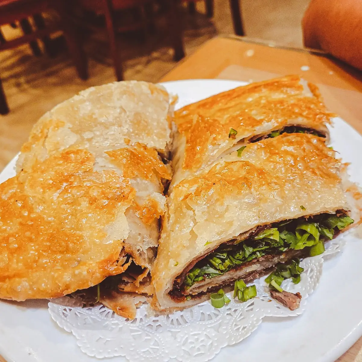 Beef and Scallion Pancakes