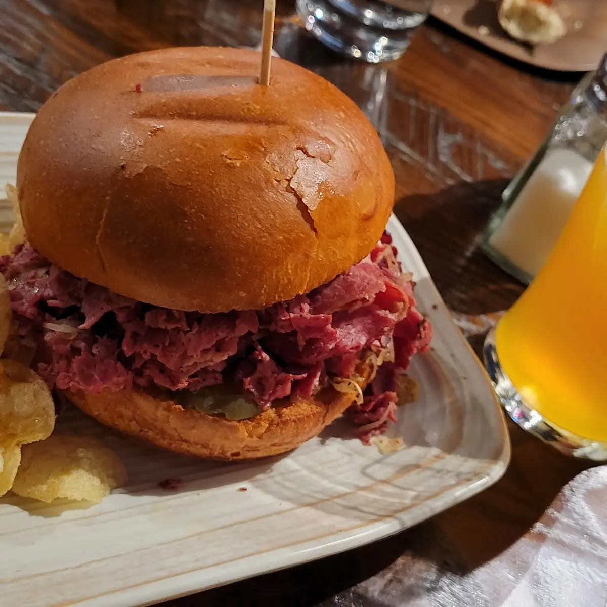 Hot Pastrami Sandwich