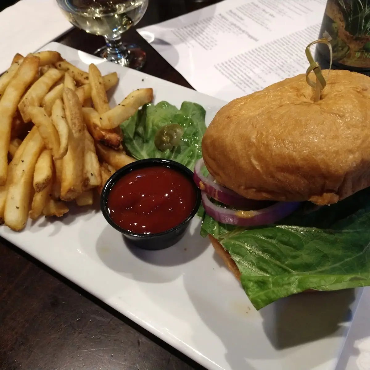 Burger and Fries