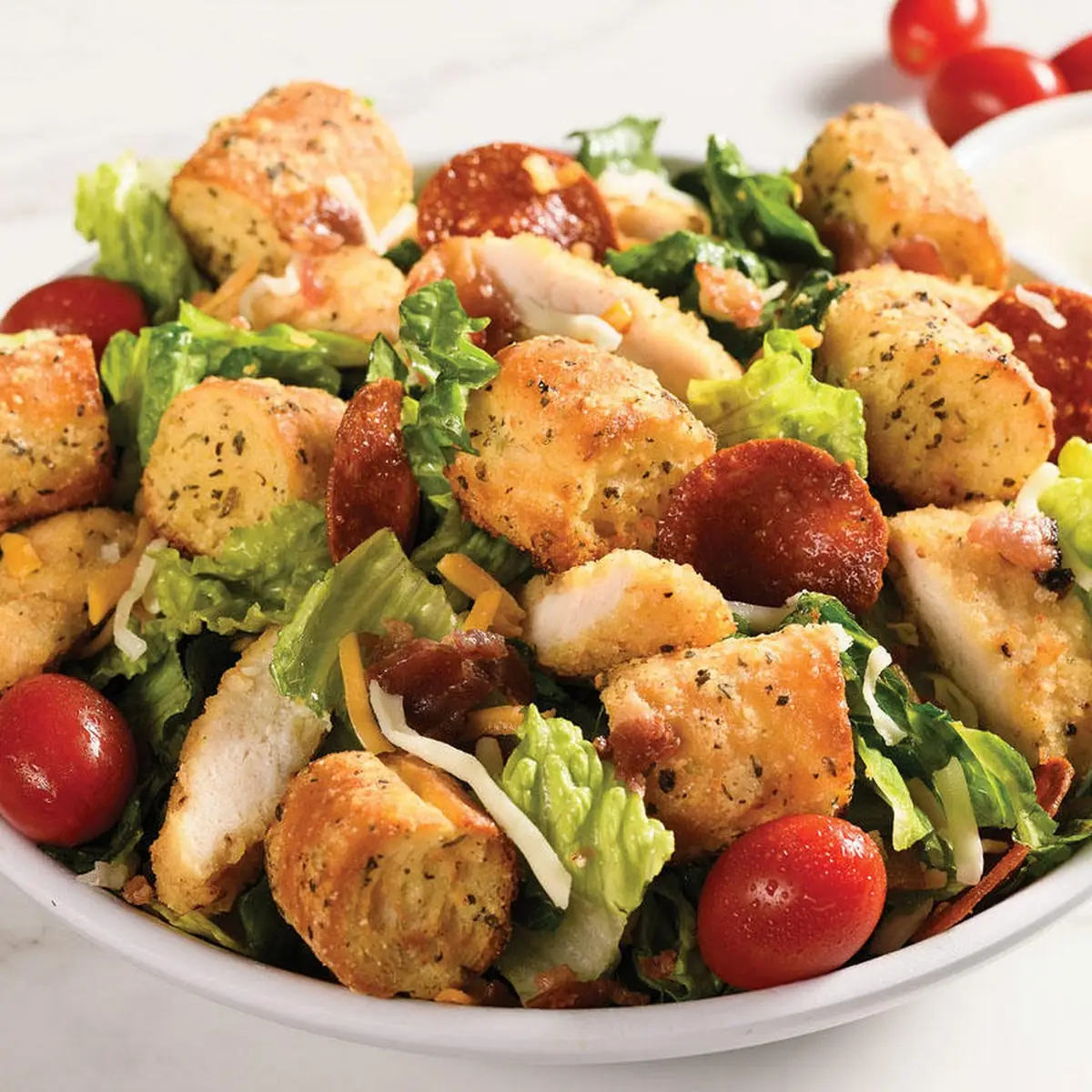 Crispy Chicken Bacon Ranch Salad