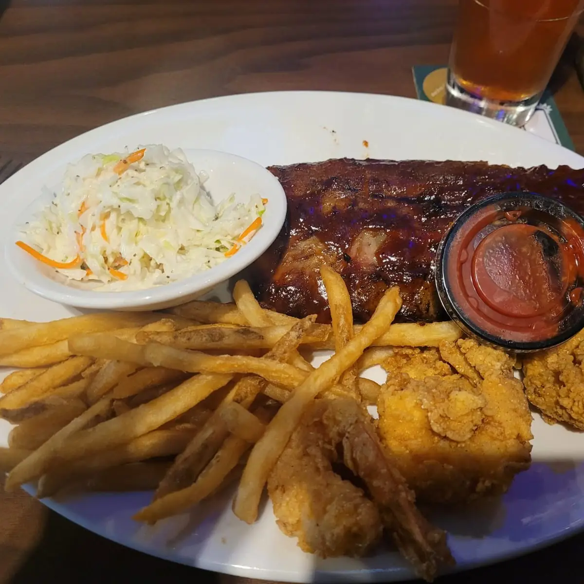 Ribs and Jumbo Shrimp