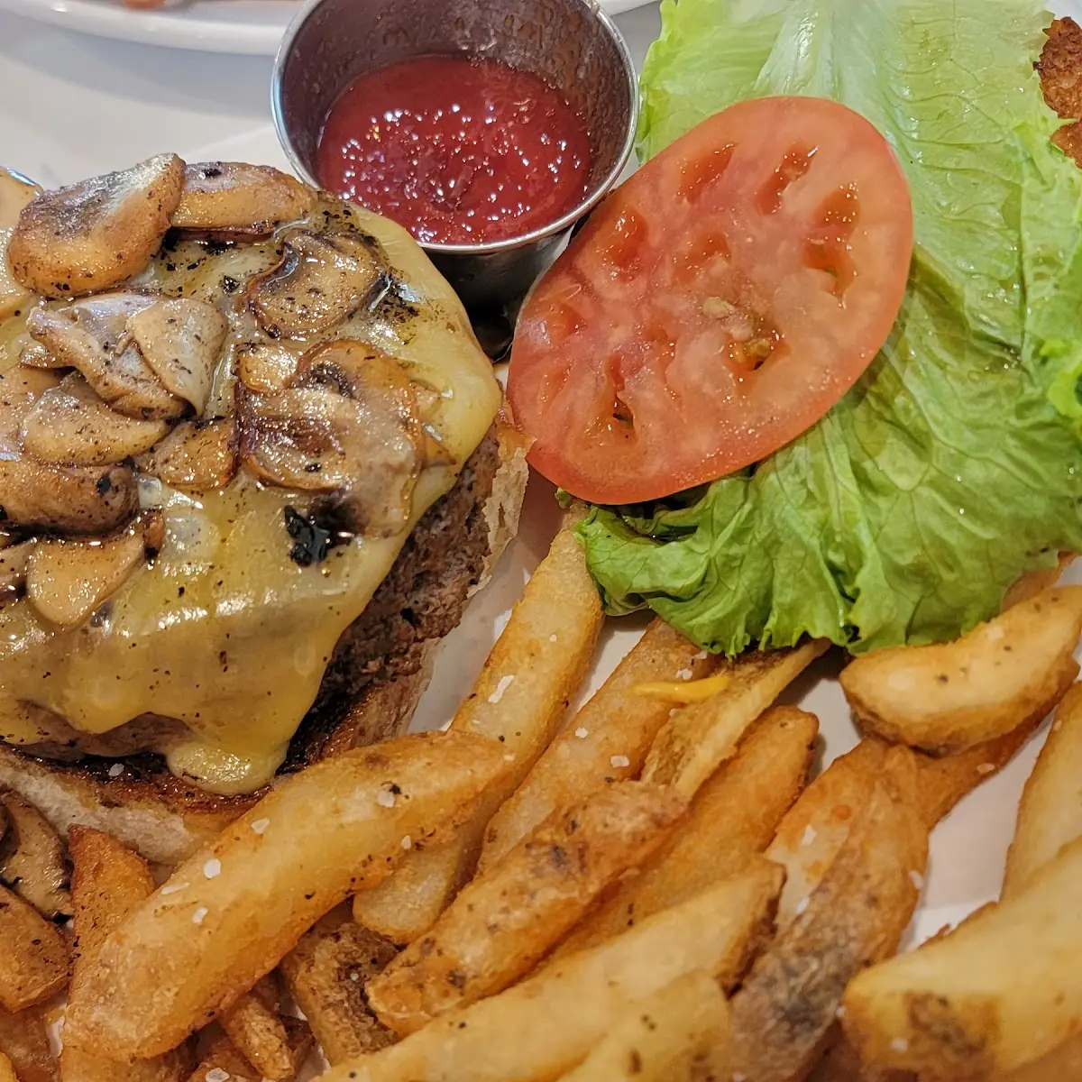 Gouda Mushroom Burger