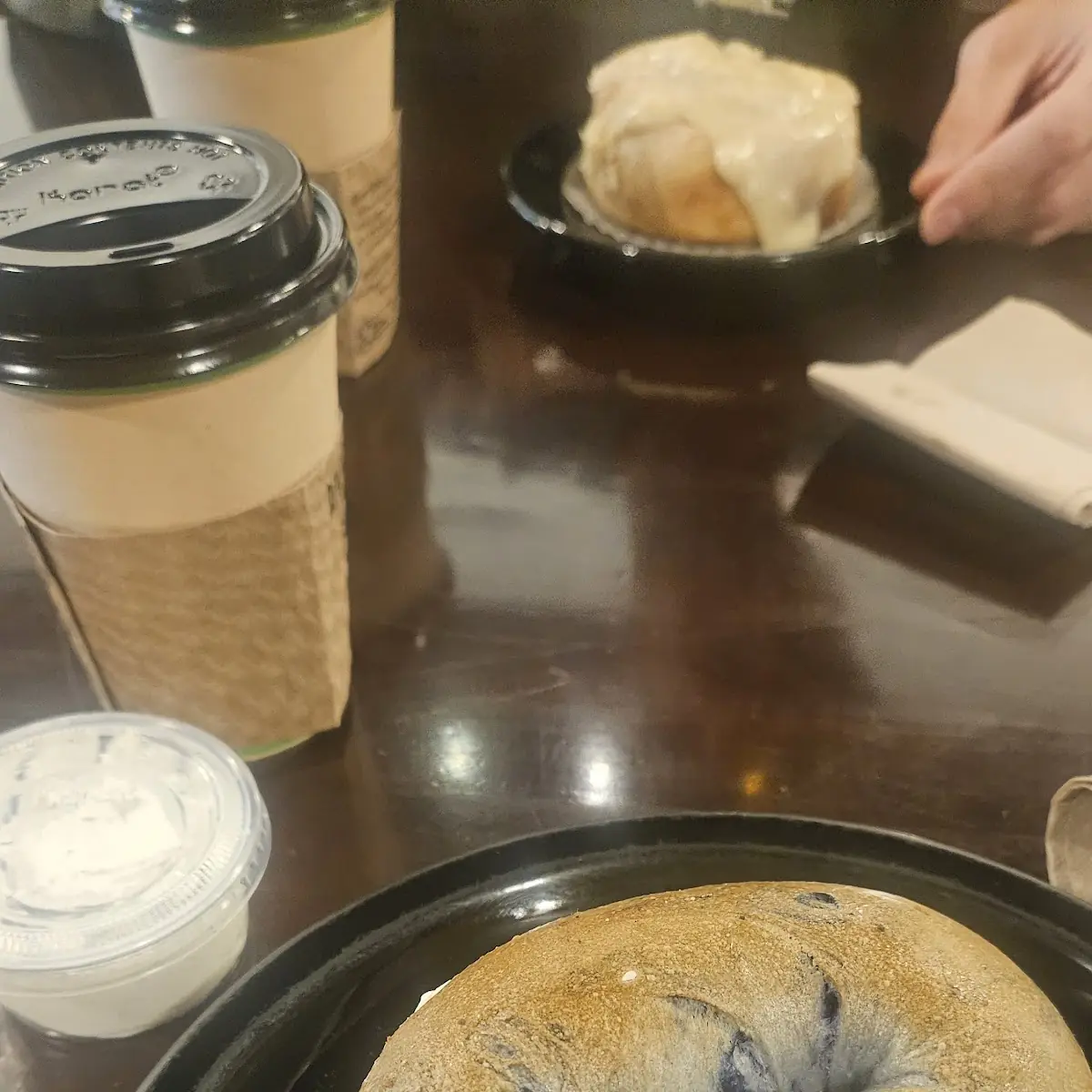 Blueberry Bagel & Chai Latte