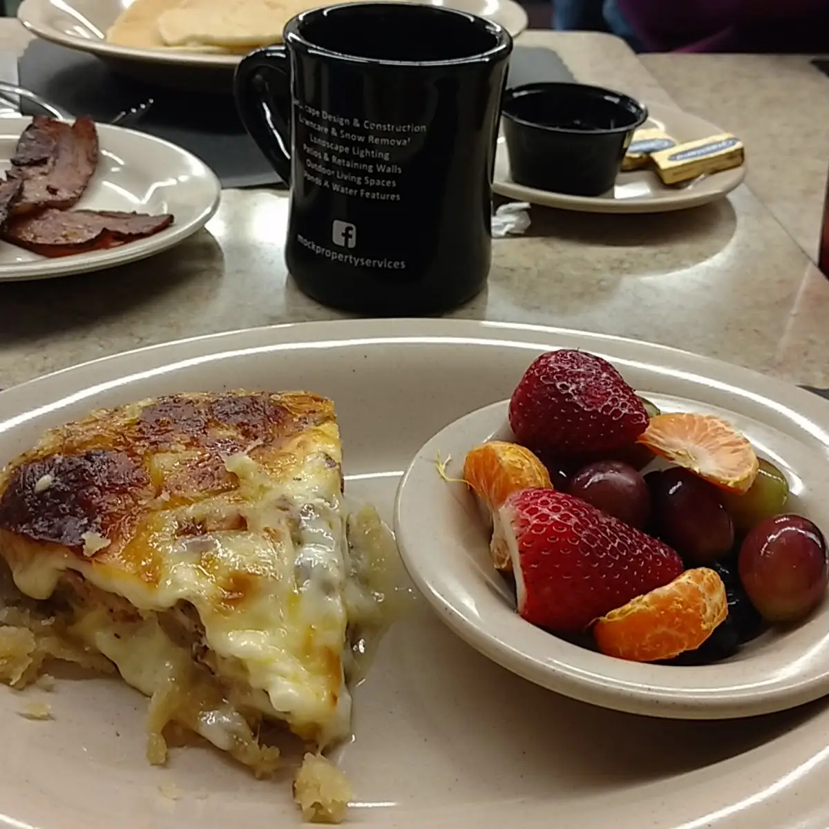 Quiche and Fruit Cup