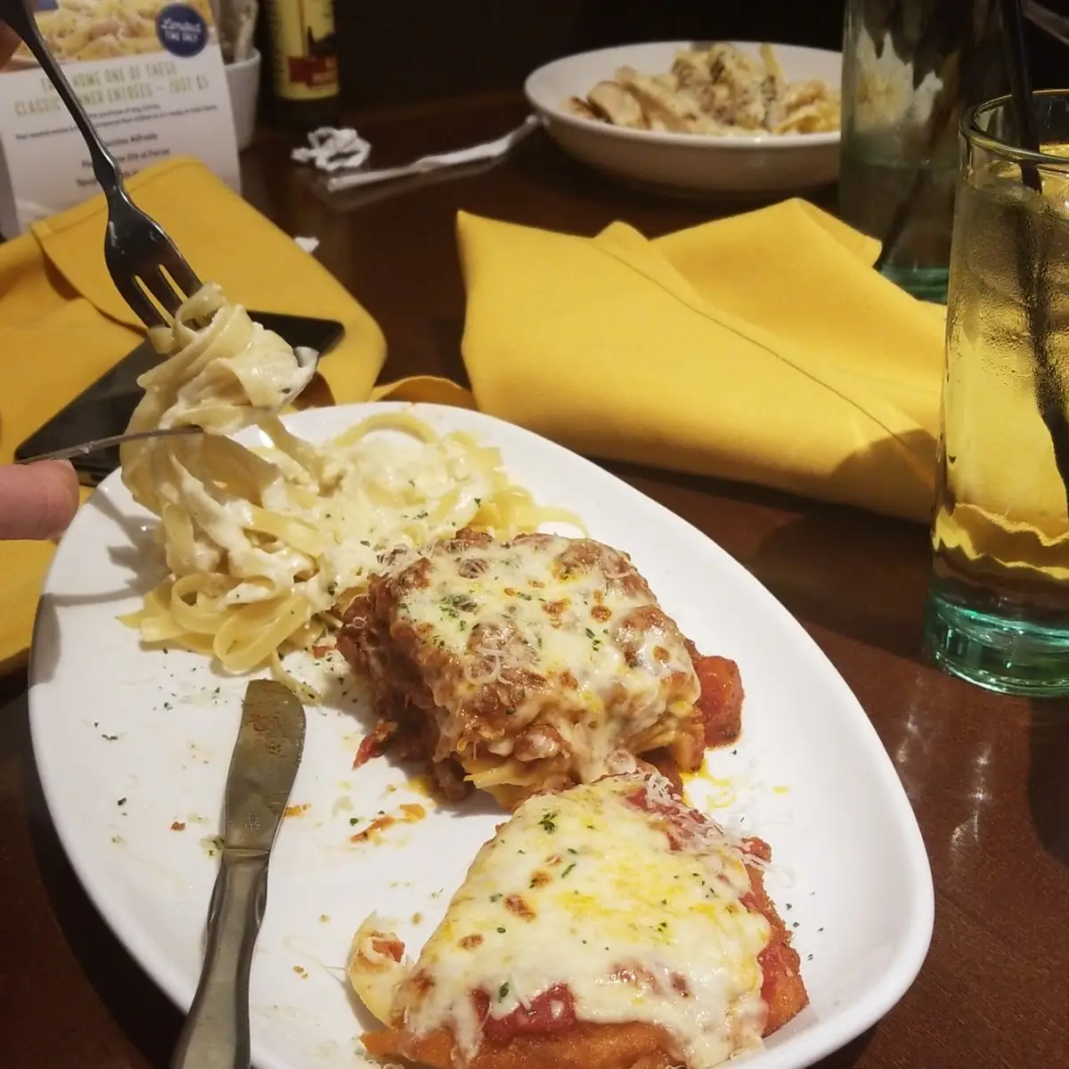 Chicken Parmigiana Dinner
