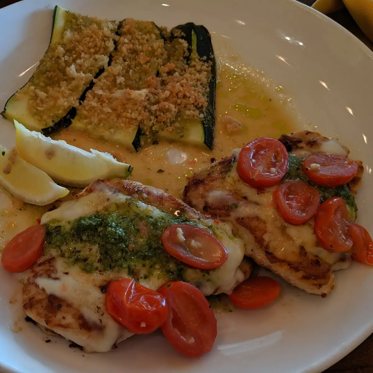 Grilled Chicken Margherita