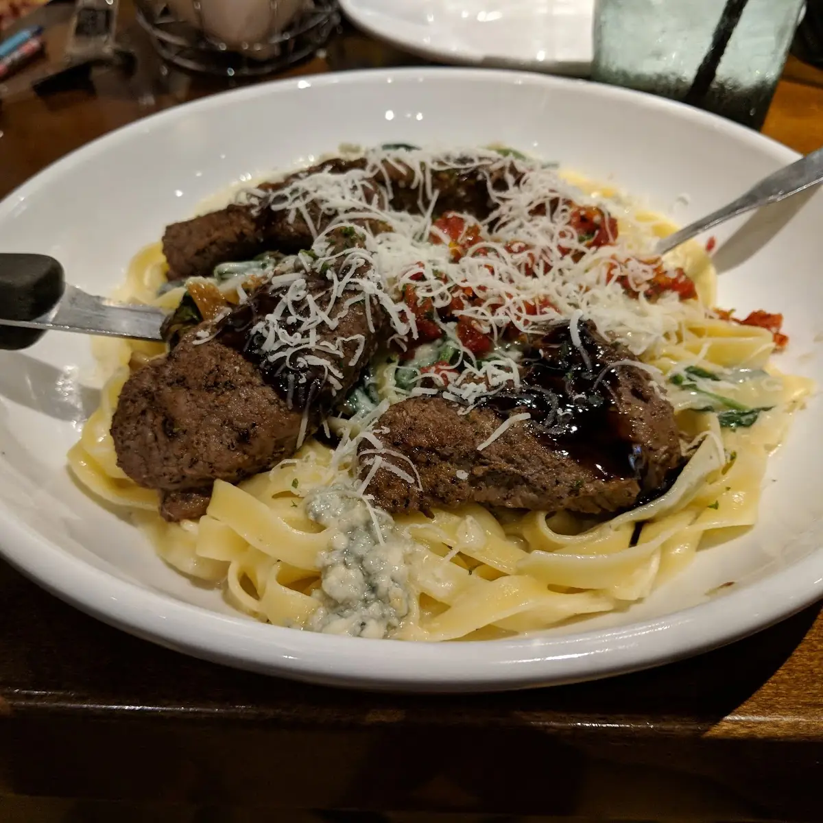 Steak Gorgonzola Alfredo