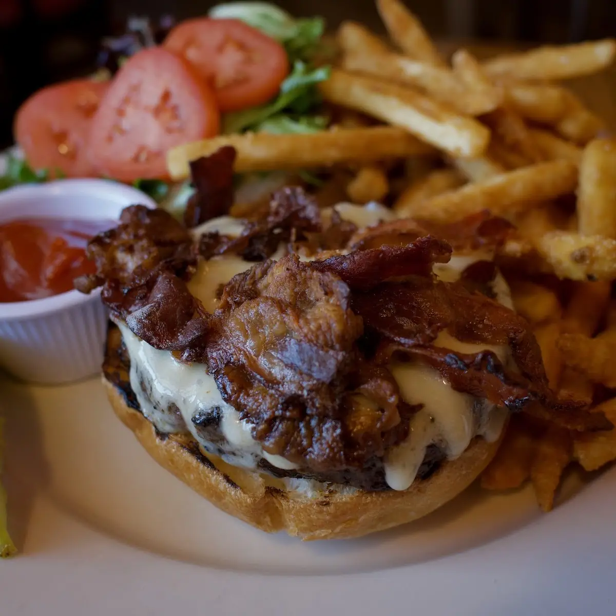Bacon Cheeseburger with Fries