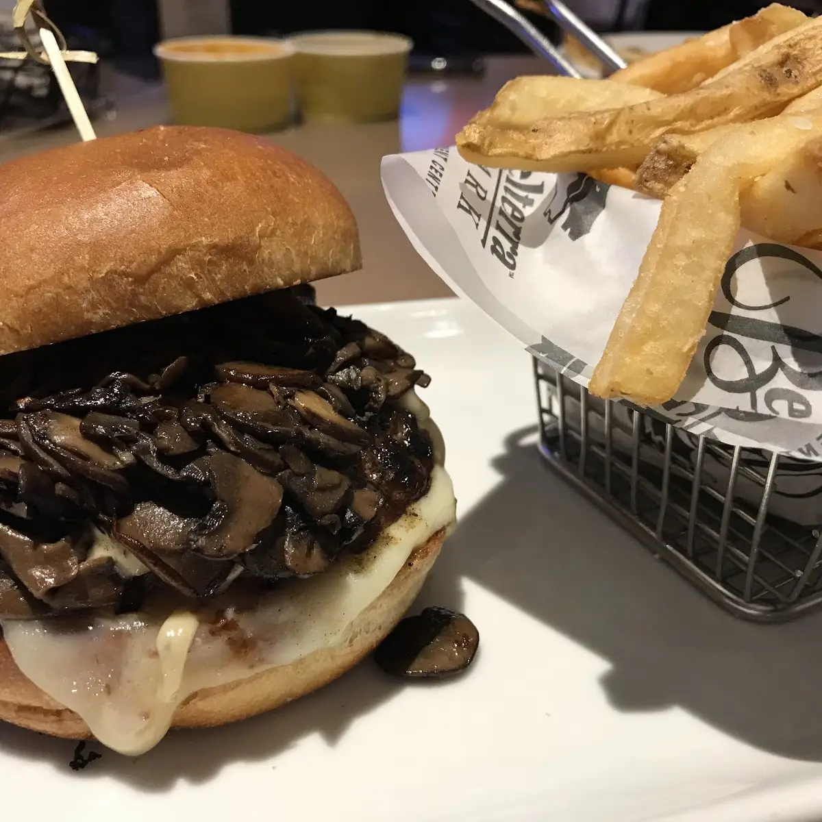 Mushroom Swiss Burger