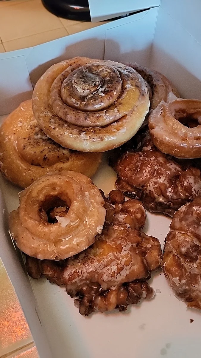 Fritter Cinnamon Roll Old Fashioned Donuts