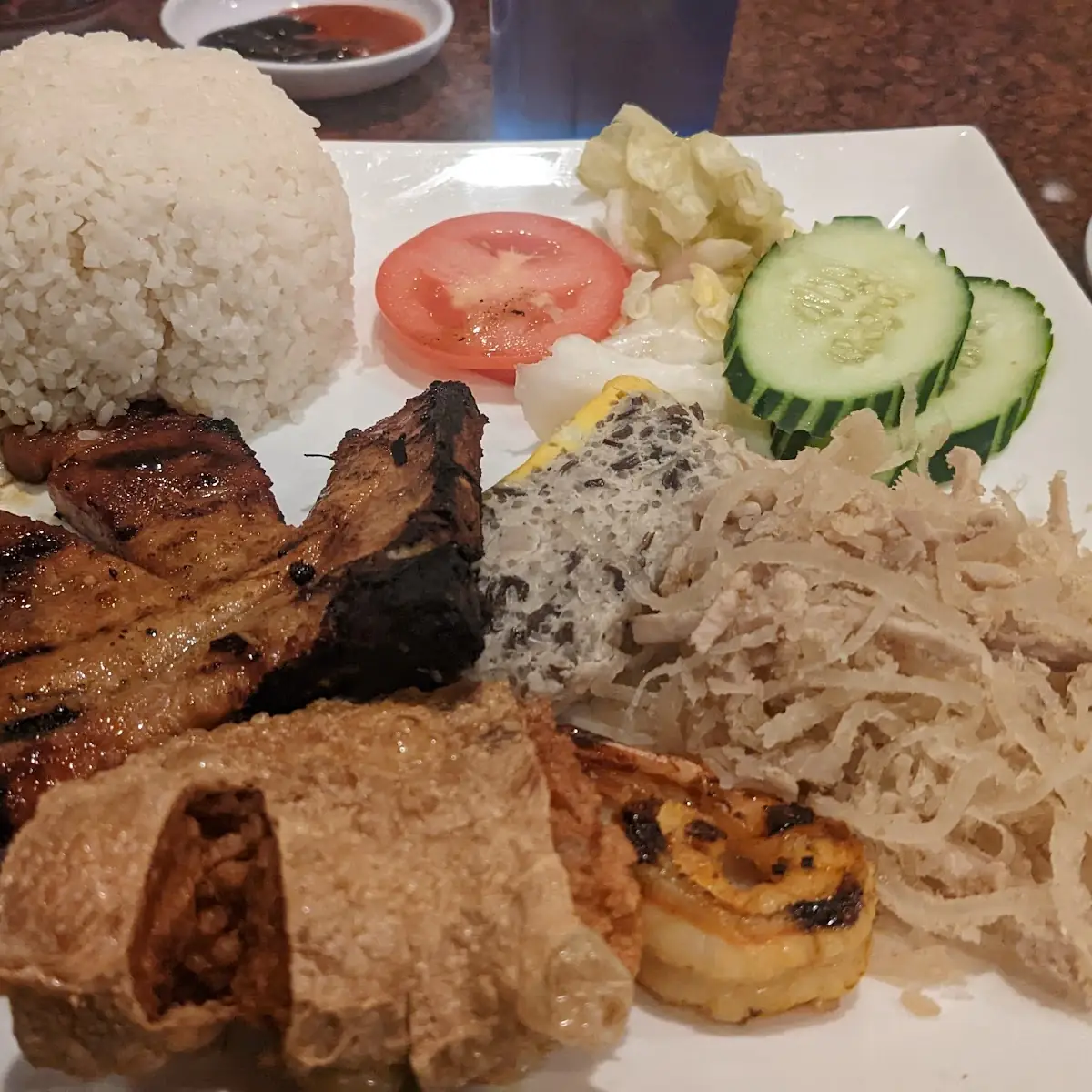 Pork Chops Broken Rice
