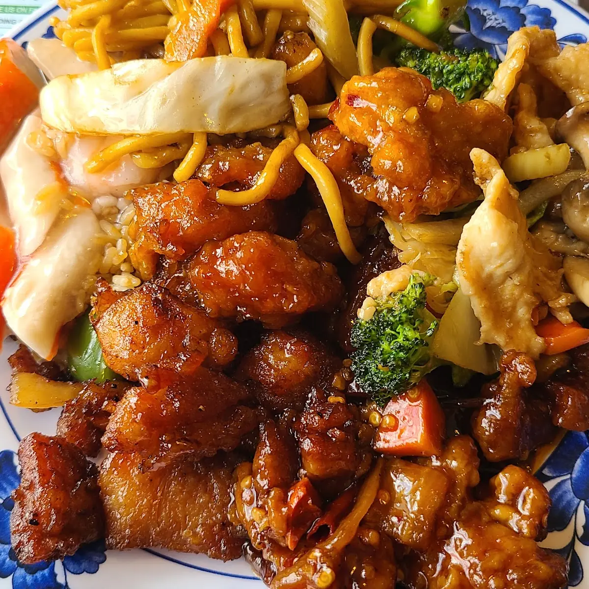 Triple Delight w Garlic Sauce