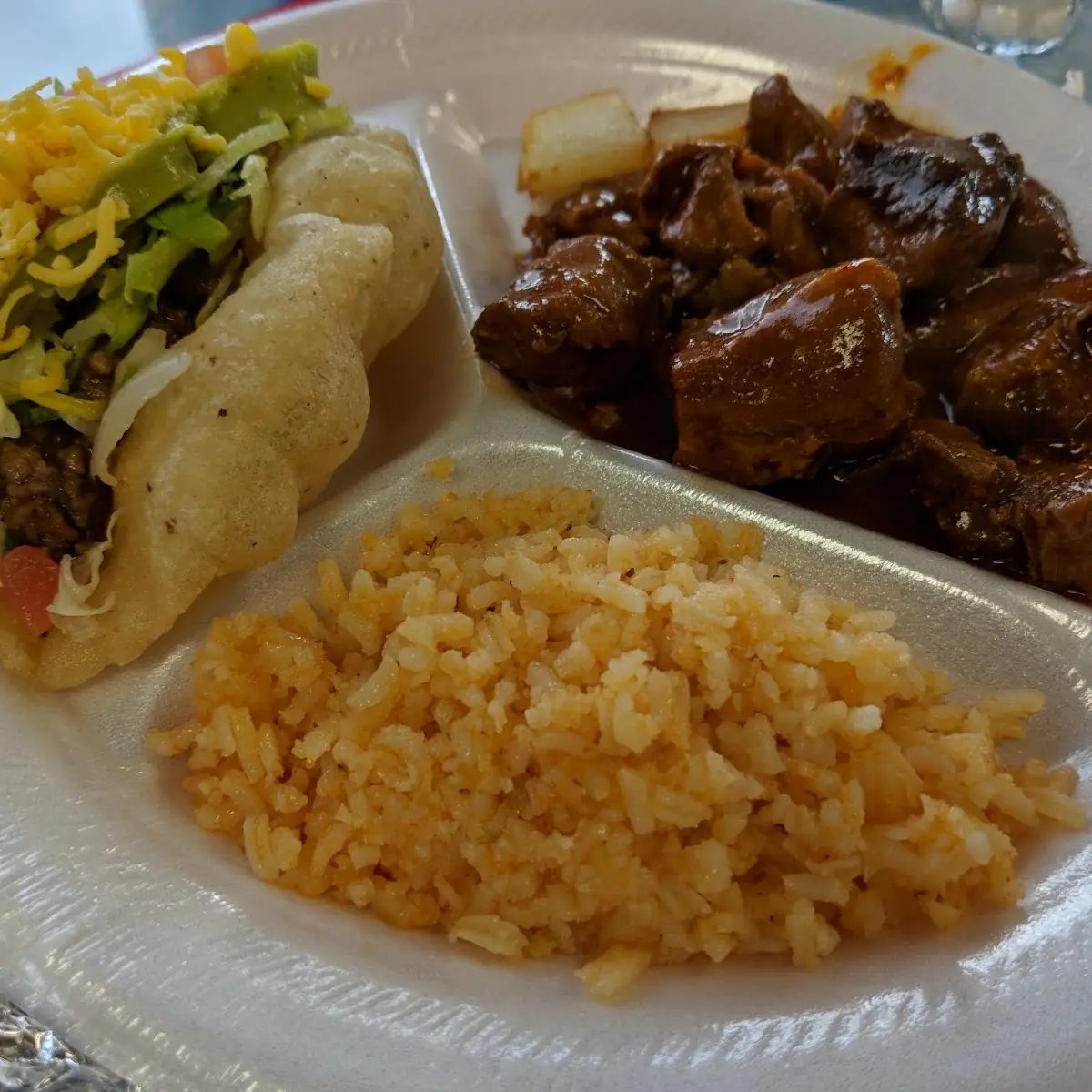 Carne Guisada Plate