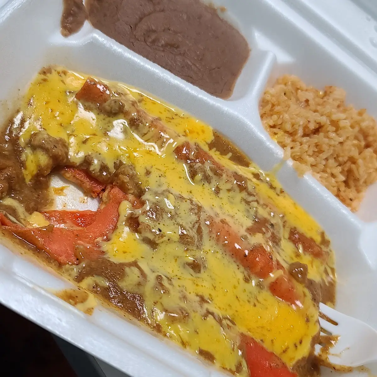 Enchilada Plate Rice & Beans