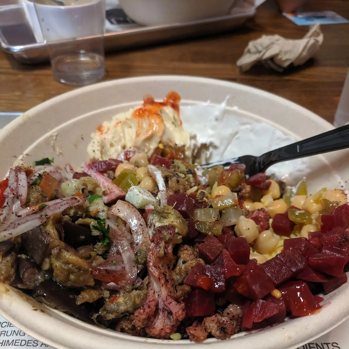 Pomegranate Chicken Shawarma Plate