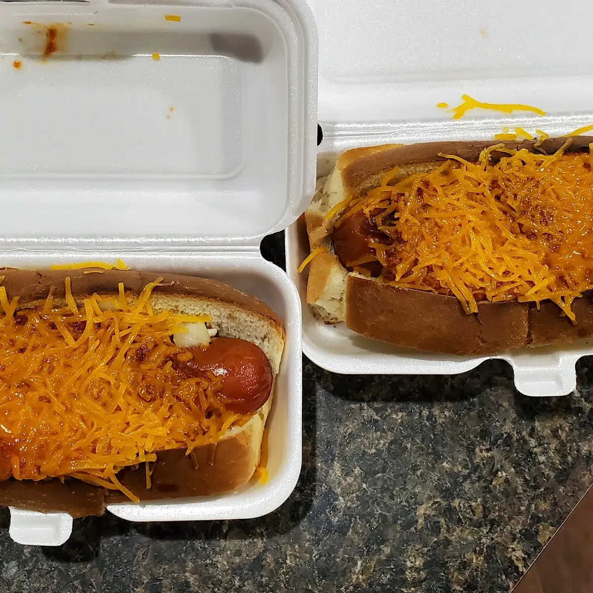 Chili Cheese Dog with Onions