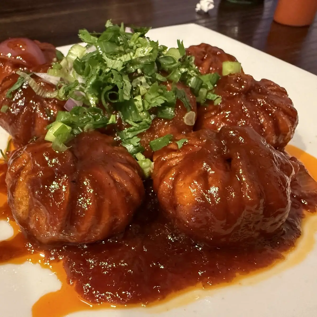 Dumpling with Chili Sauce