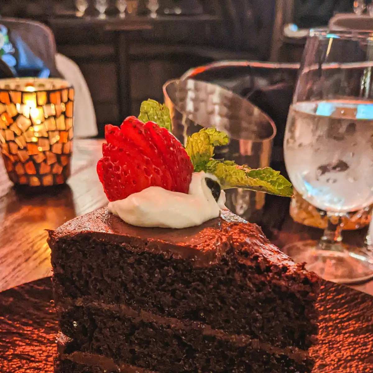 Chocolate Cake with Fresh Berries